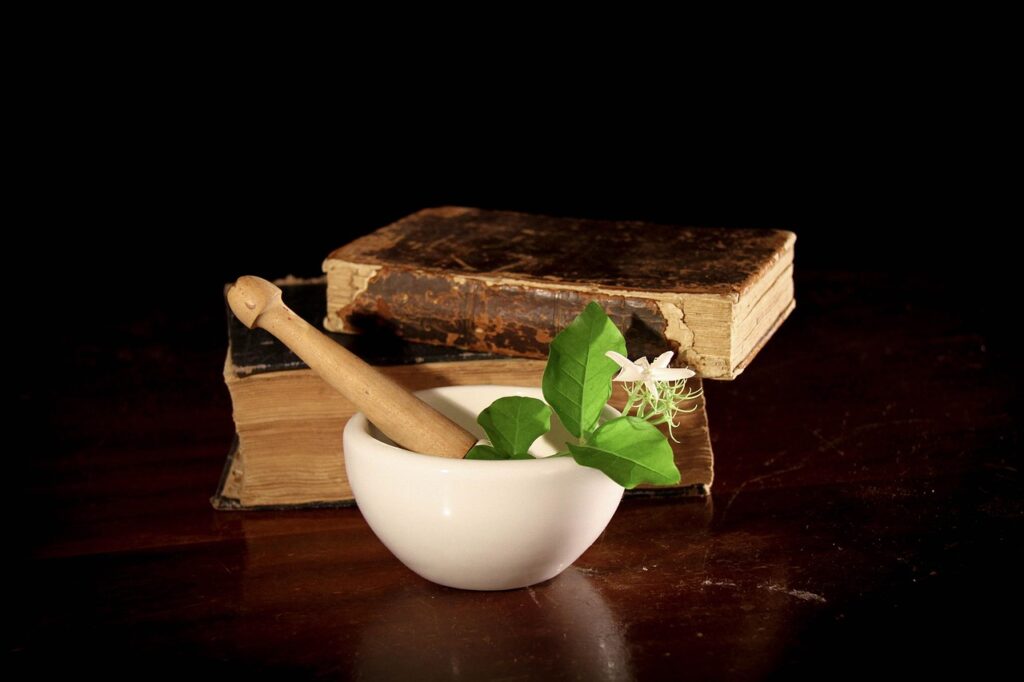 pharmacy, pharmacist, chemical, alchemy, portion, remedy, botany, herbal medicine, cure, medication, nature, vase, vintage, ancient, book, black book, black books, black medical, black medicine, black vintage, black natural